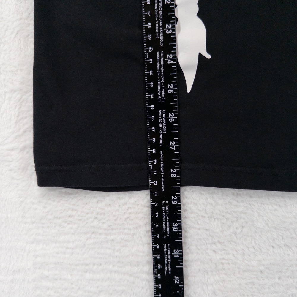 Killstar Womens Polo Shirt Size Medium Black White Resting Witch Face Goth * - Picture 7 of 9
